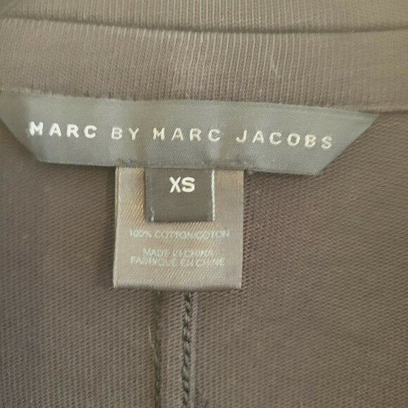 Marc by Marc Jacobs Black 100% Cotton Three-Button Blazer Size X-Small - Picture 6 of 10